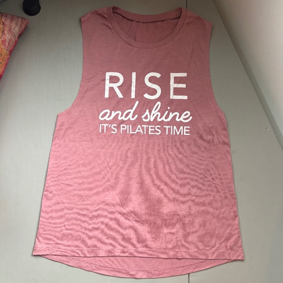 Spunky Pineapple Pilates Muscle Tank Mauve L - Picture 3 of 7